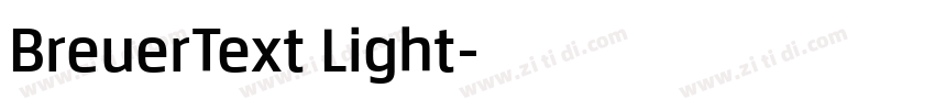 BreuerText Light字体转换
